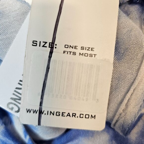 Ingear Resort Umbrella Dress OS Sleeveless Blue Tie Dye Tasseled Rayon Maxi NWT - Picture 8 of 8